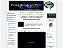 Tablet Screenshot of presbykirk.com